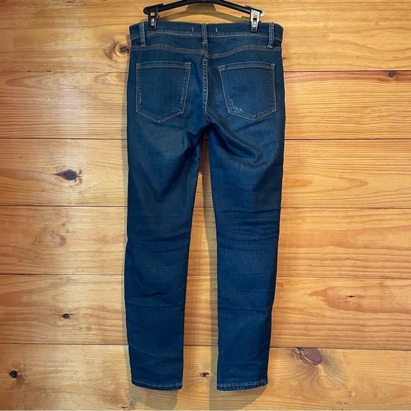 Free People Mid Rise Dark Wash Stretchy Skinny Jeans 26 - Picture 2 of 9